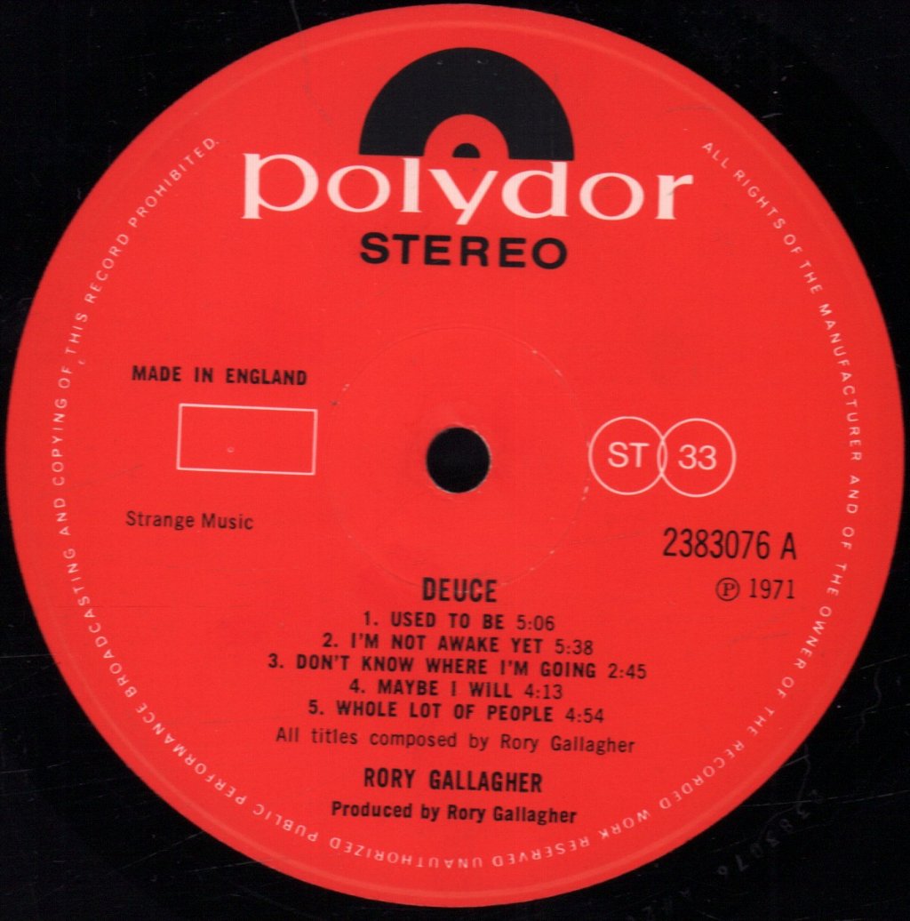 Rory Gallagher - Deuce - Lp