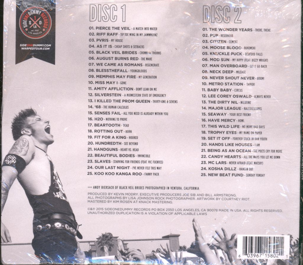 Various Artists - Vans Warped Tour 2015 Compilation - Double Cd