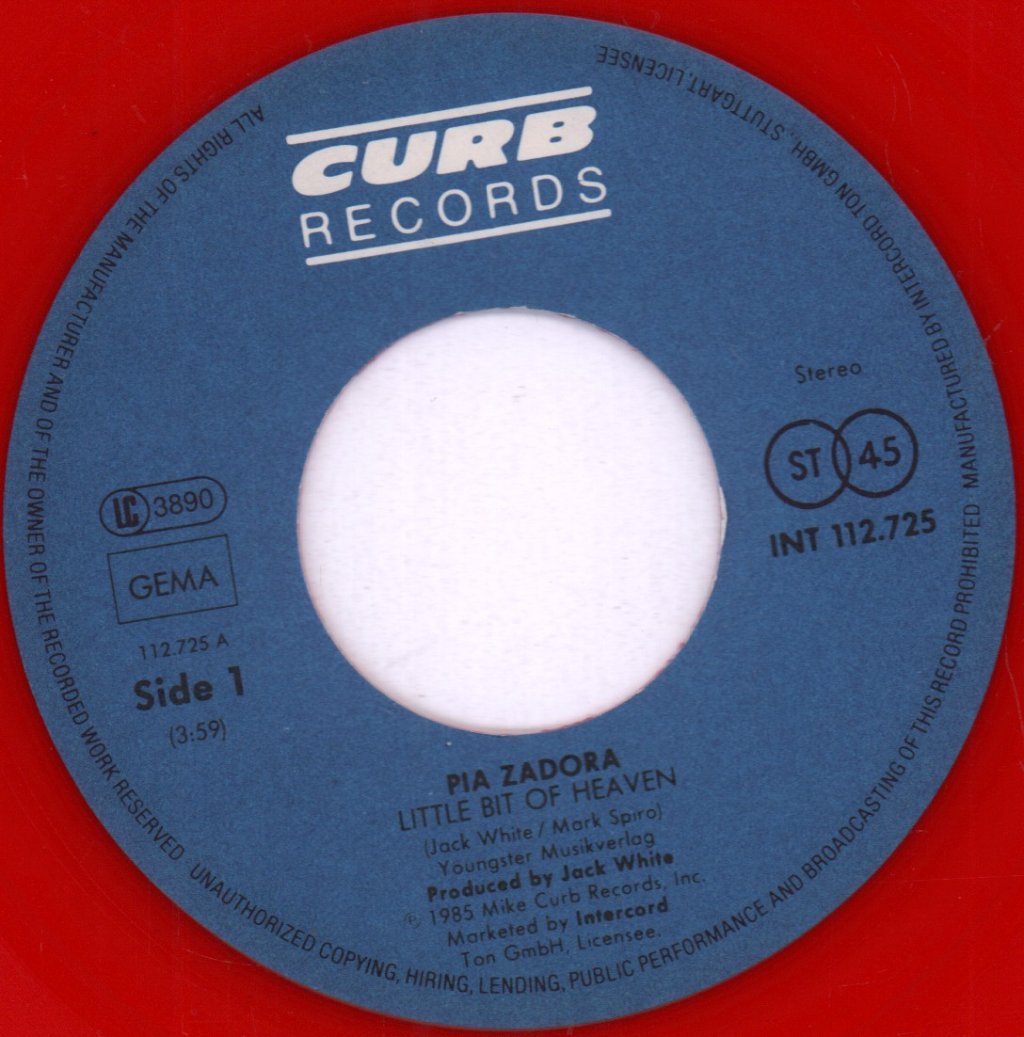 Pia Zadora - Little Bit Of Heaven - 7 Inch