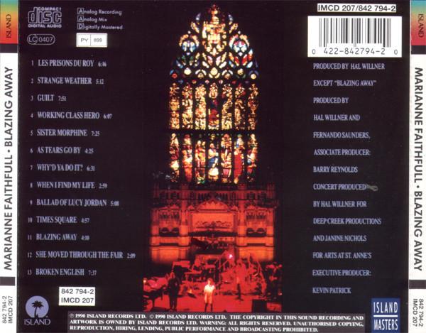 Marianne Faithfull - Blazing Away - Cd