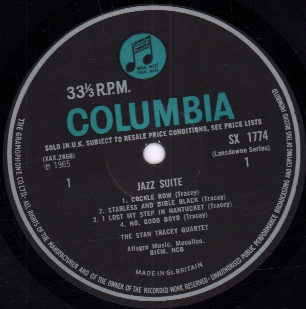Stan Tracey Quartet - Jazz Suite (Inspired By Dylan Thomas's Under Milk Wood) - Lp
