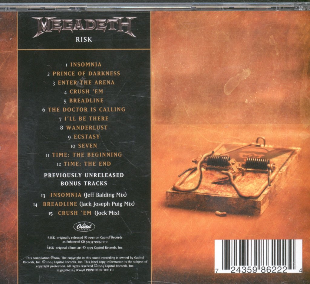 Megadeth - Risk - Cd