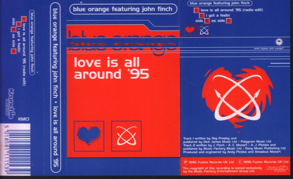 Blue Orange Featuring John Finch - Love Is All Around '95 - Cassette