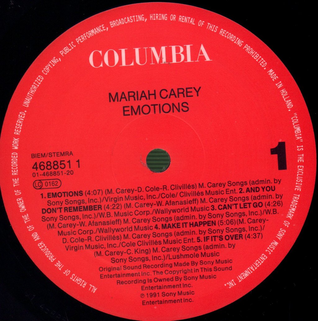 Mariah Carey - Emotions - Lp