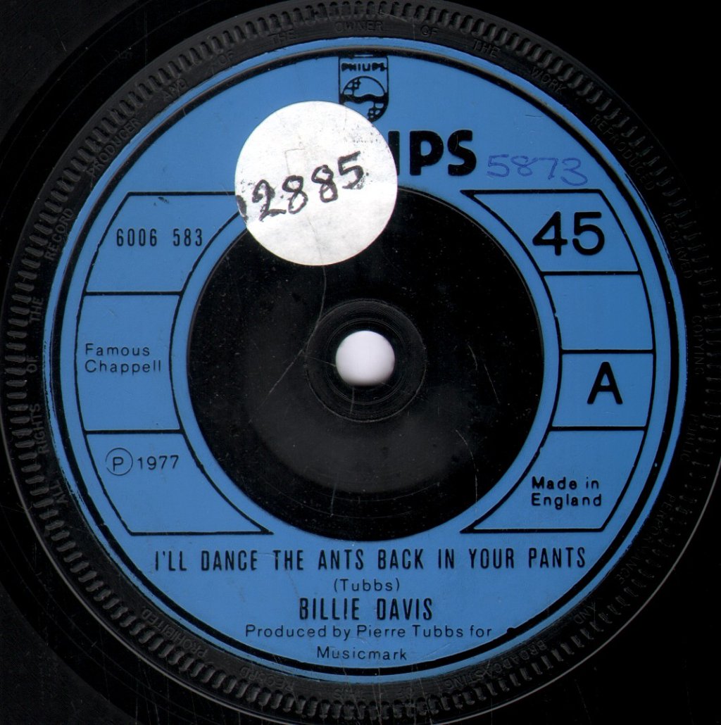 Billie Davis - I'll Dance The Ants Back In Your Pants - 7 Inch