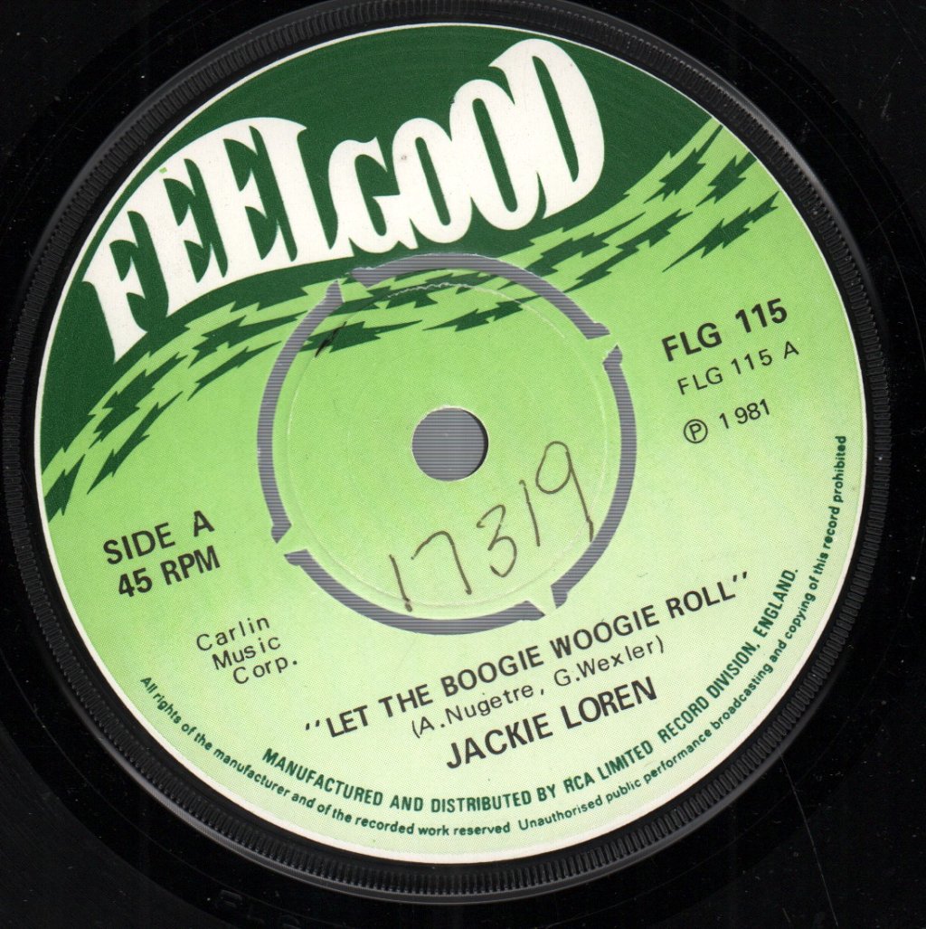 Jackie Loren - Let The Boogie Woogie Roll - 7 Inch