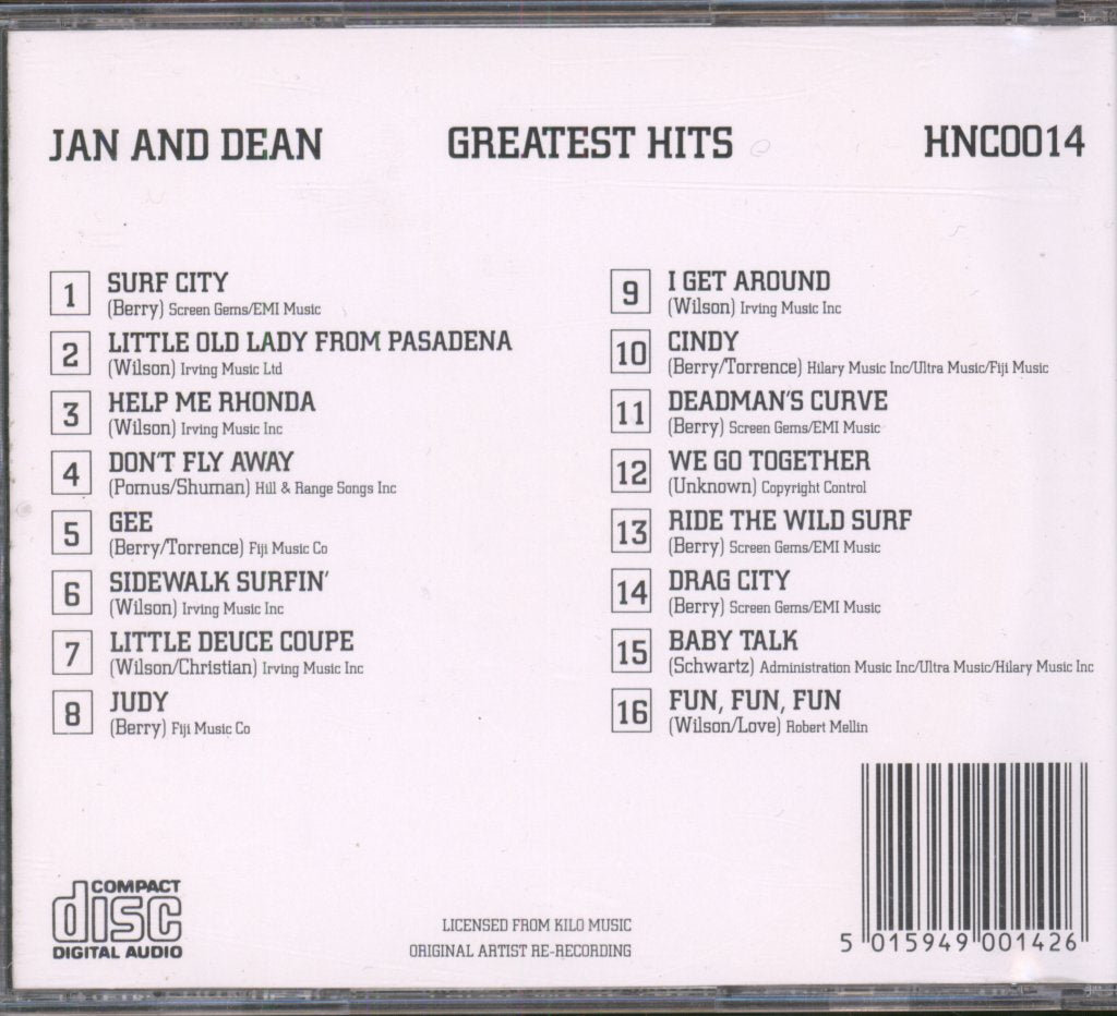 Jan & Dean - Greatest Hits! - Cd