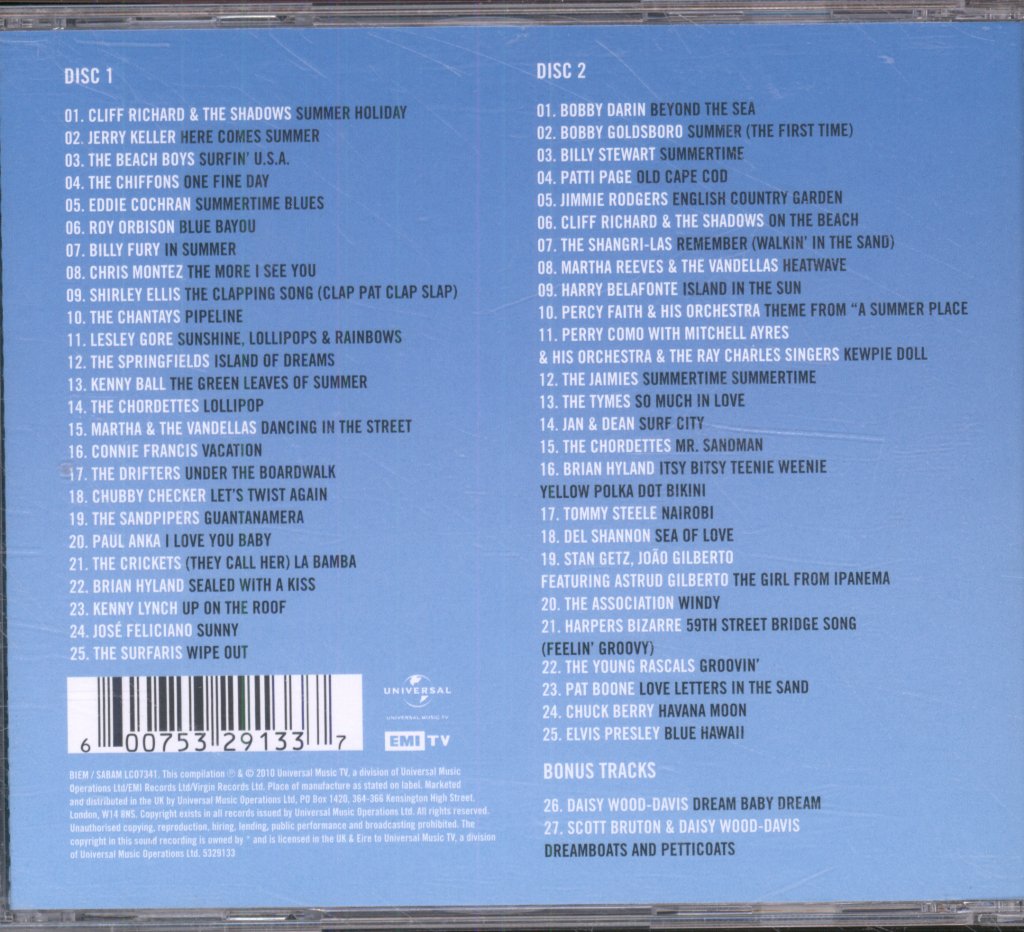 Various Artists - Dreamboats And Petticoats: Summer Holidays - Double Cd