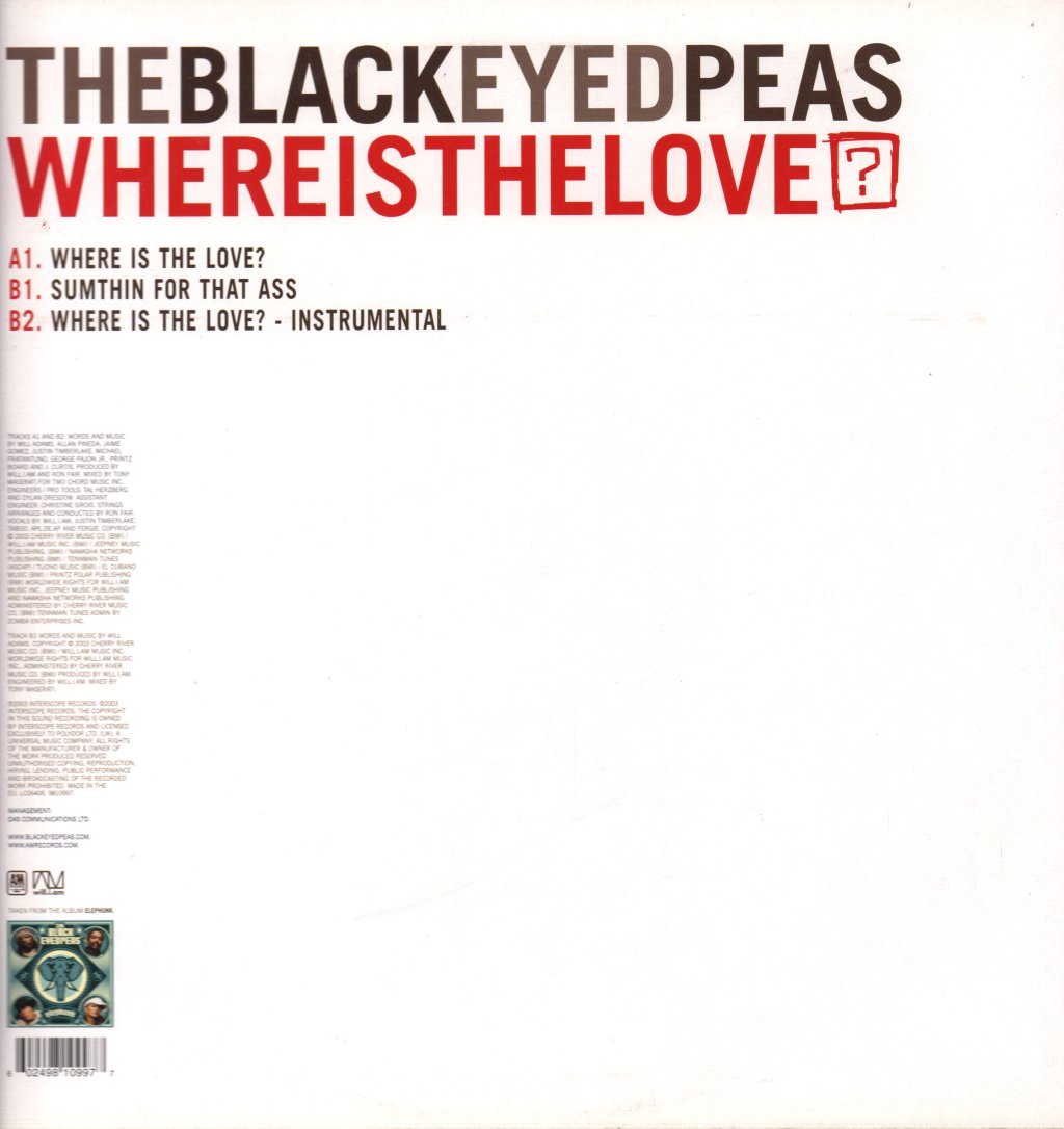 Black Eyed Peas - Where Is The Love? - 12 Inch