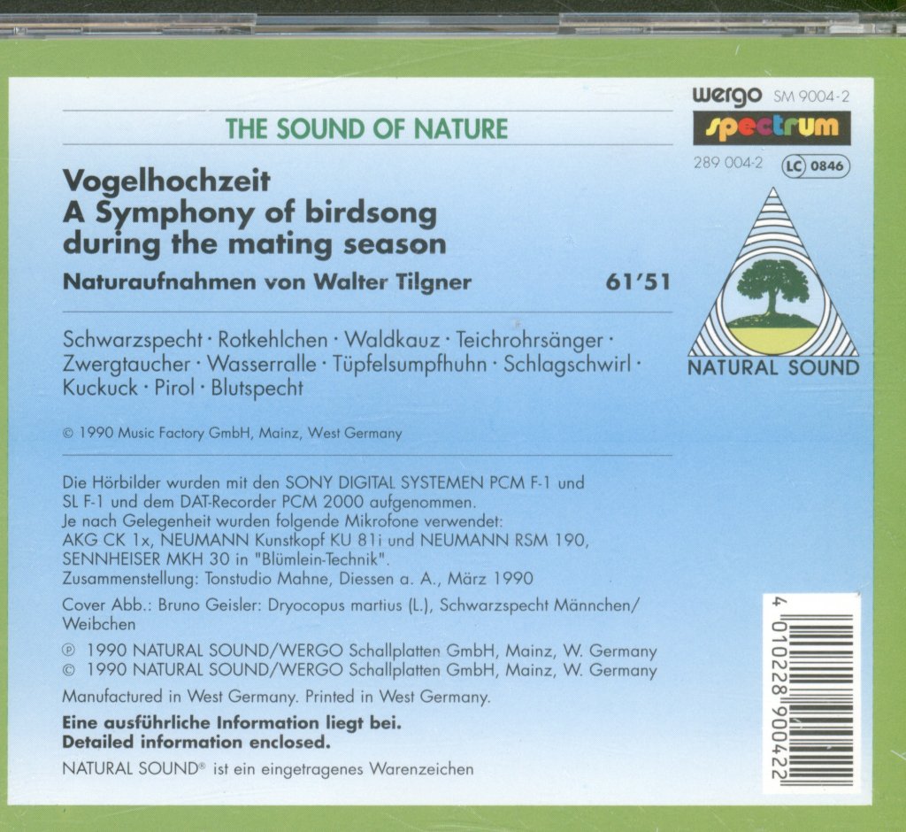 Walter Tilgner - Vogelhochzeit • A Symphony Of Birdsong - Cd