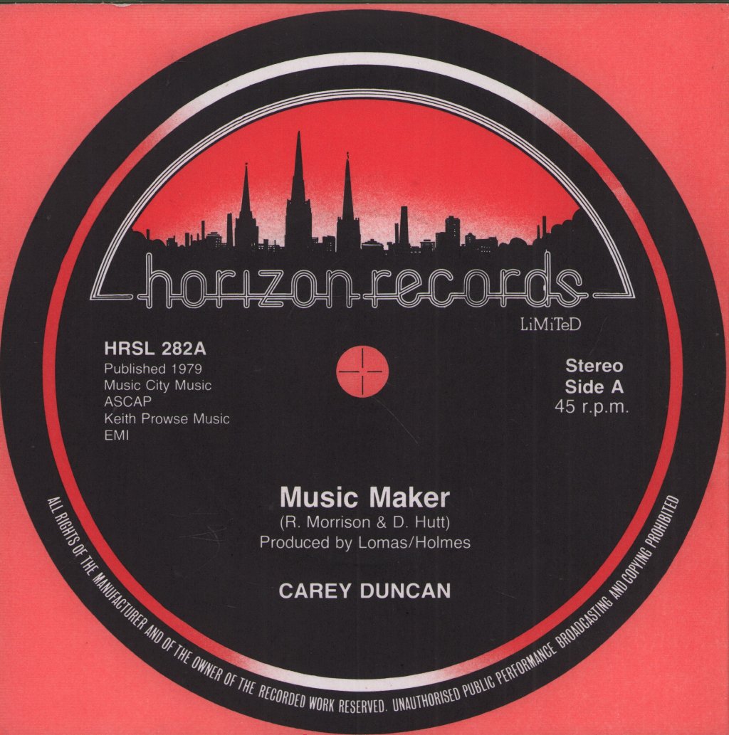 Carey Duncan - Music Maker - 7 Inch