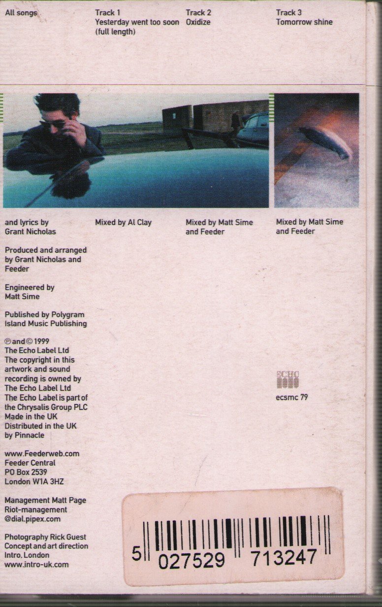 Feeder - Yesterday Went Too Soon - Cassette