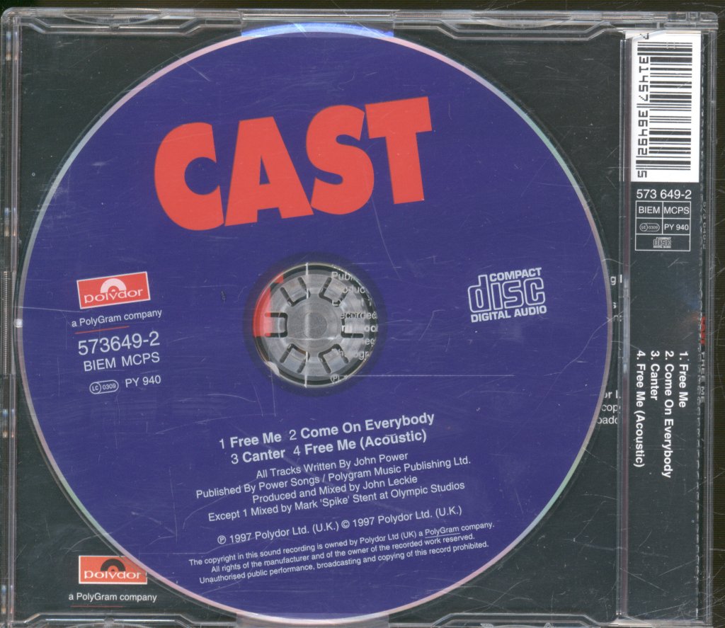 Cast - Free Me - Cd