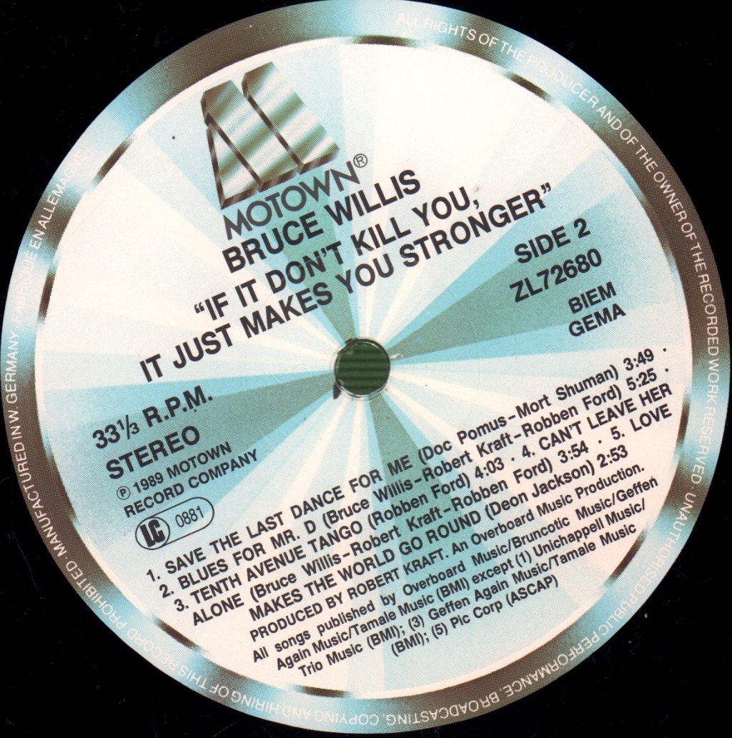 Bruce Willis - If It Don't Kill You It Just Makes You Stronger - Lp