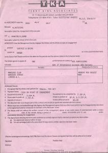 Surface/Briar - Unsigned Marquee Gig Agreement Letter - Contract Letter