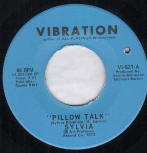 Sylvia (70'S Artist) - Pillow Talk - 7 Inch