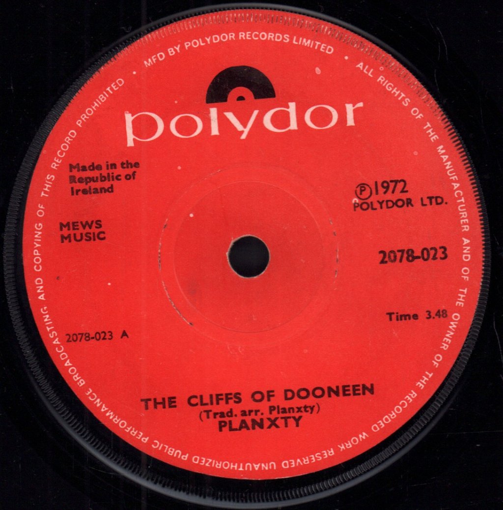 Planxty - Cliffs Of Dooneen - 7 Inch