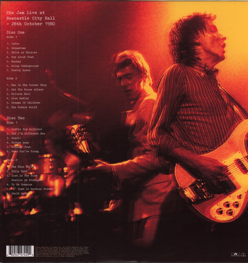 Jam - Live At Newcastle City Hall 28th October 1980 - Double Lp