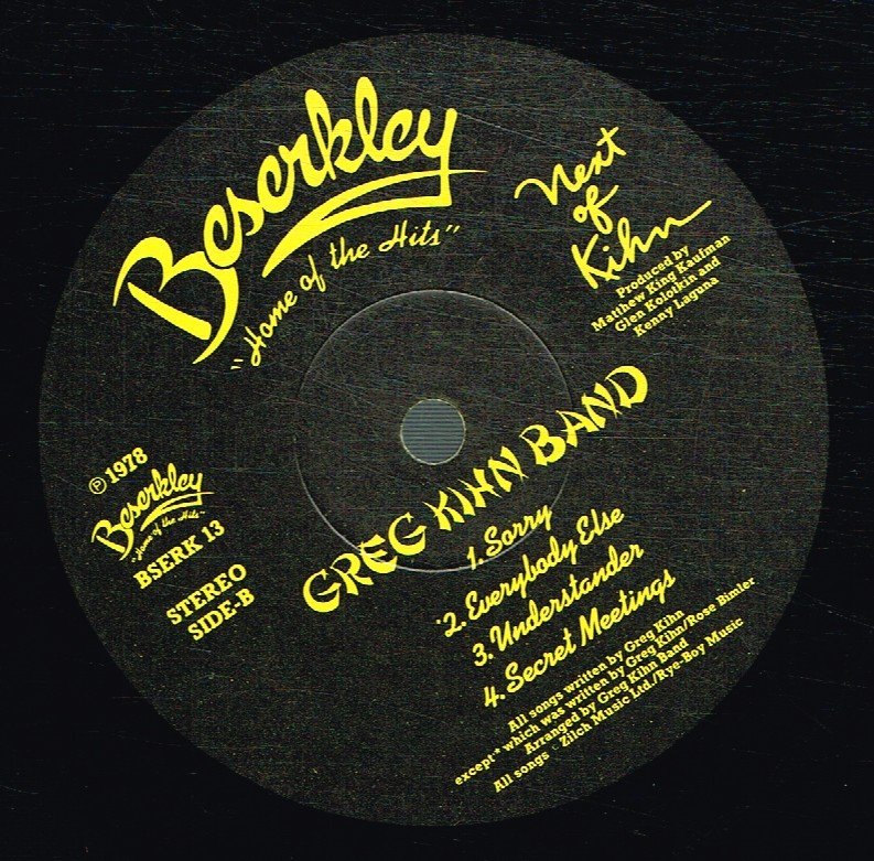 Greg Kihn Band - Next Of Kihn - Lp