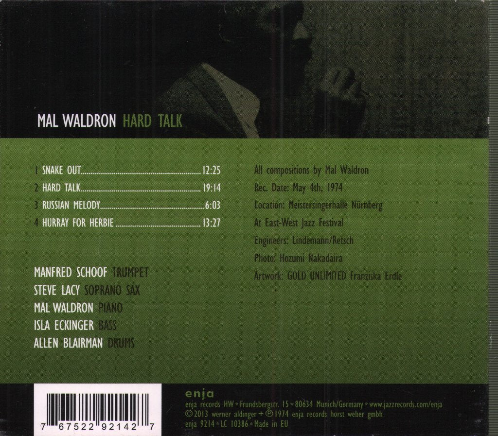 Mal Waldron - Hard Talk - Cd