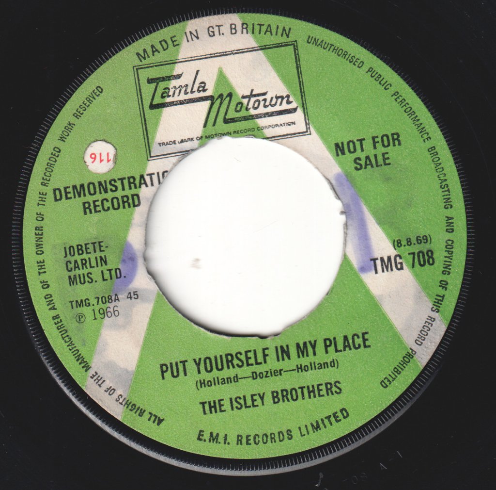 Isley Brothers - Put Yourself In My Place - 7 Inch