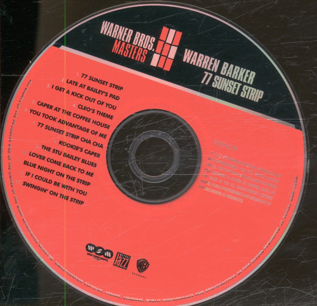 Warren Barker - 77 Sunset Strip - Music From This Year's Hottest New TV Show! - Cd