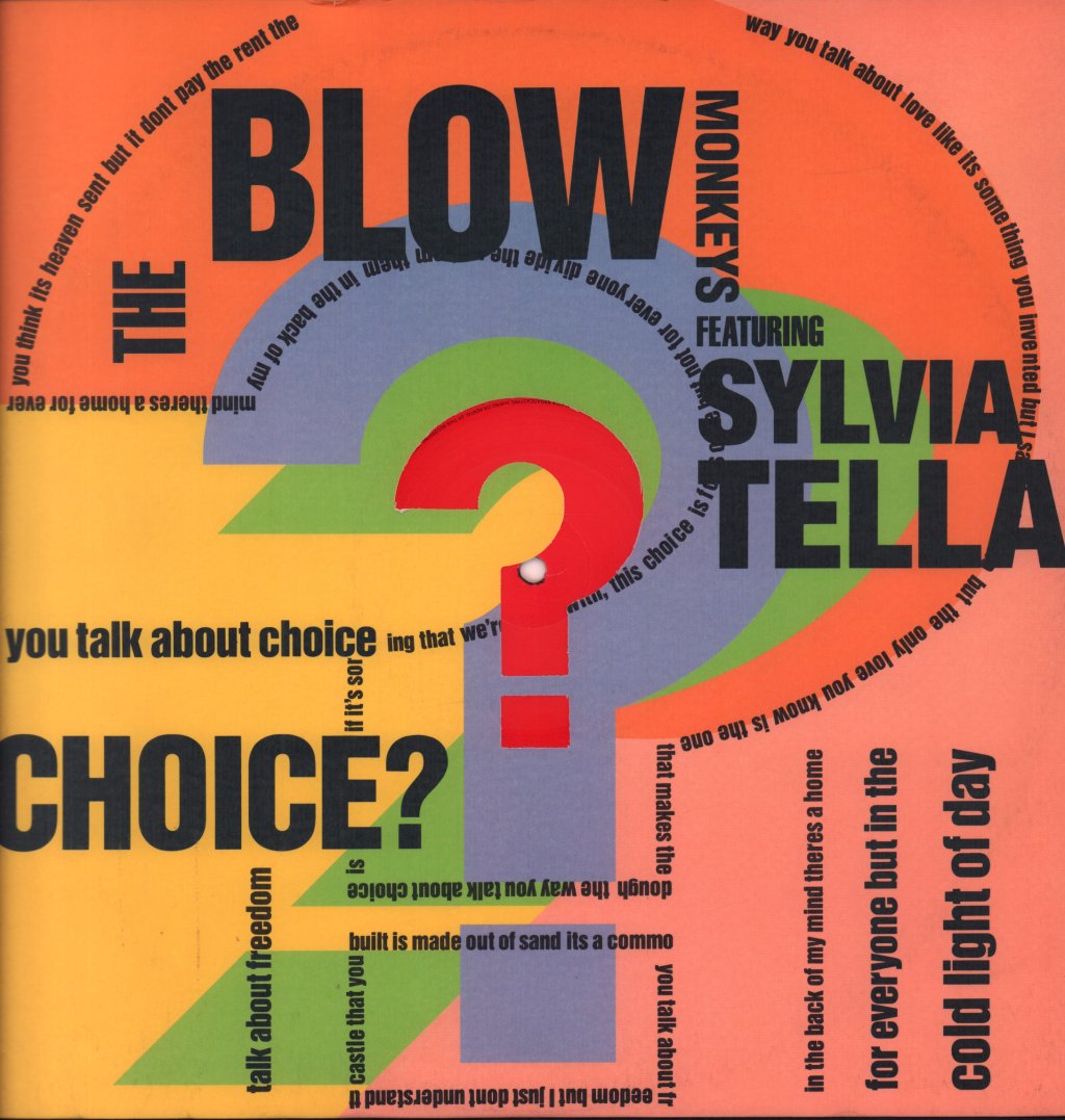 Blow Monkeys - Choice - 12 Inch