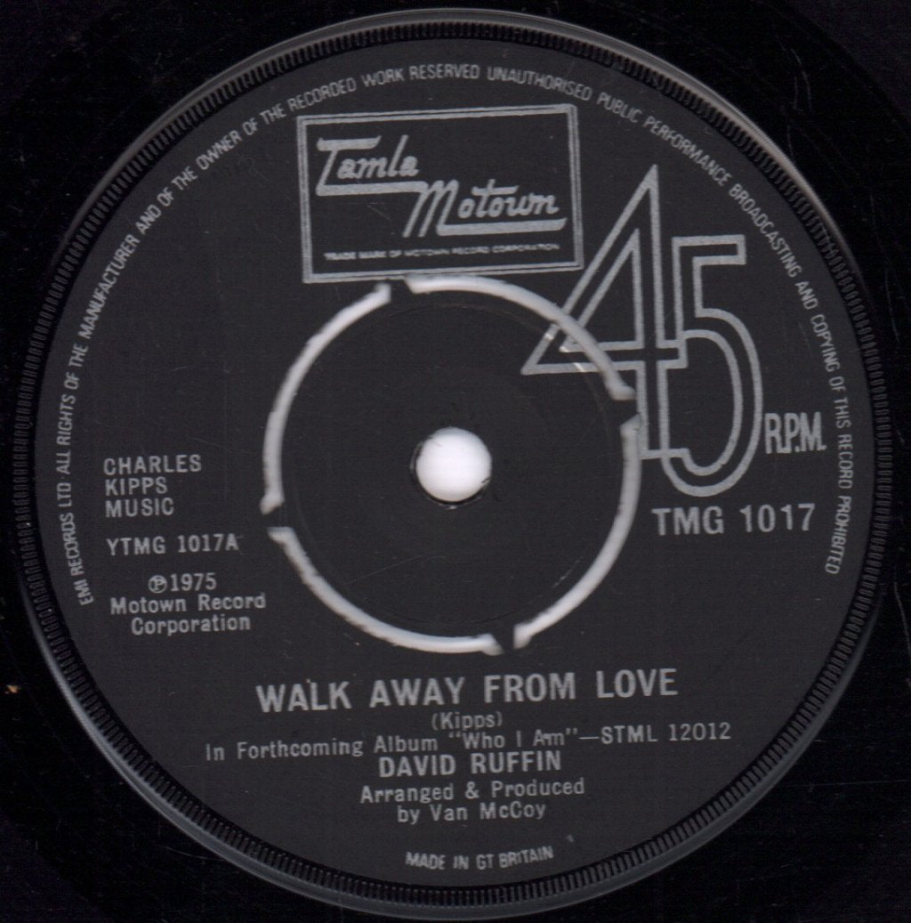 David Ruffin - Walk Away From Love - 7 Inch