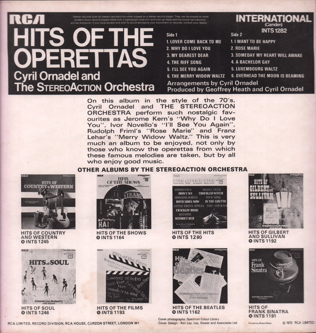 Stereoaction Orchestra - Hits Of The Operettas - Lp