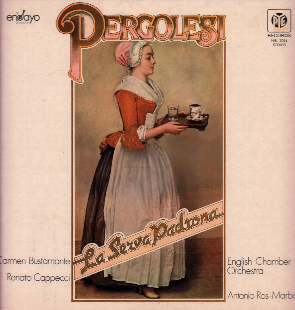 Giovanni Battista Pergolesi - La Serva Padrona - Lp