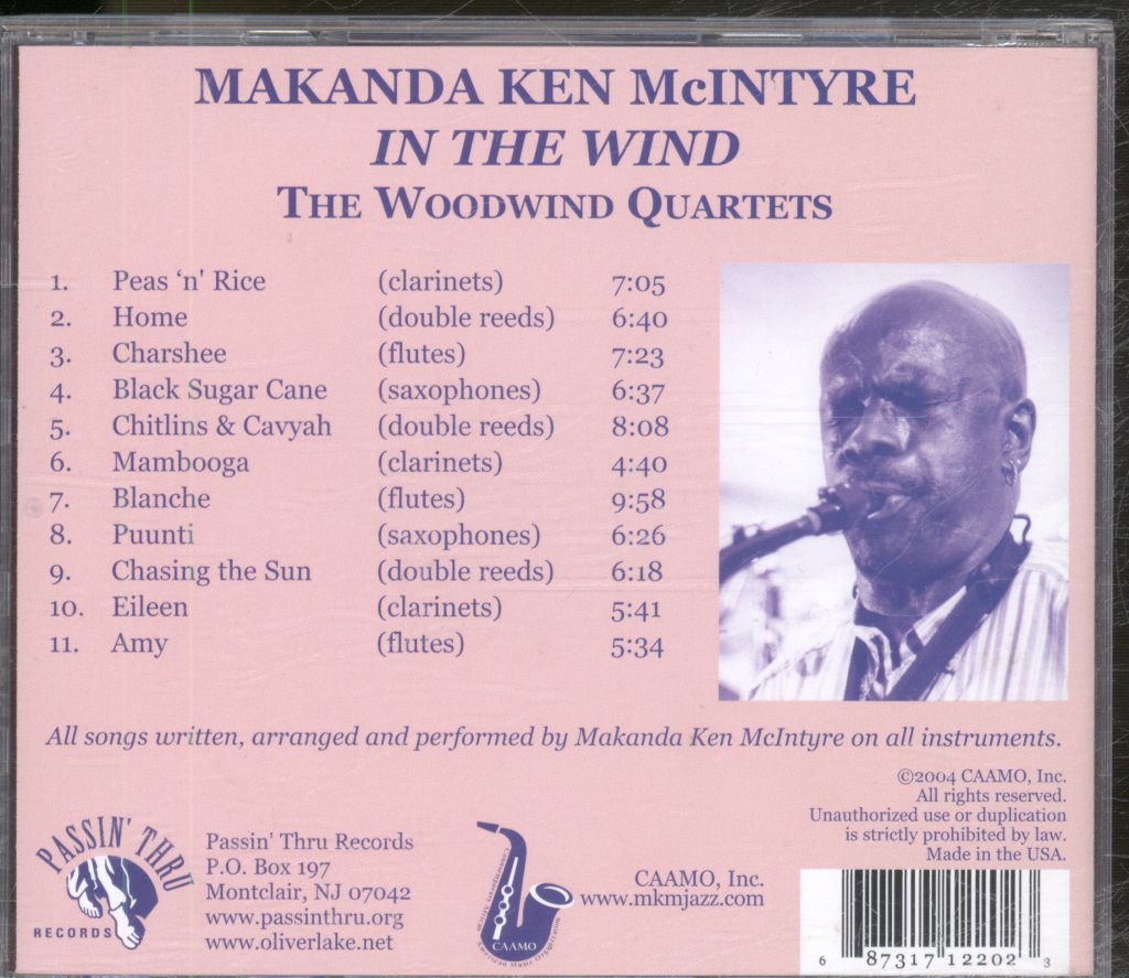 Makanda Ken McIntyre - In The Wind (The Woodwind Quartets) - Cd