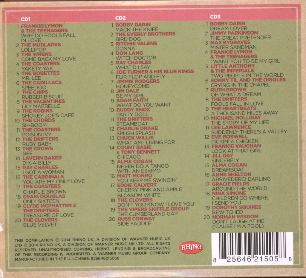 Various Artists - Massive Hits - Fifties - Cd Set