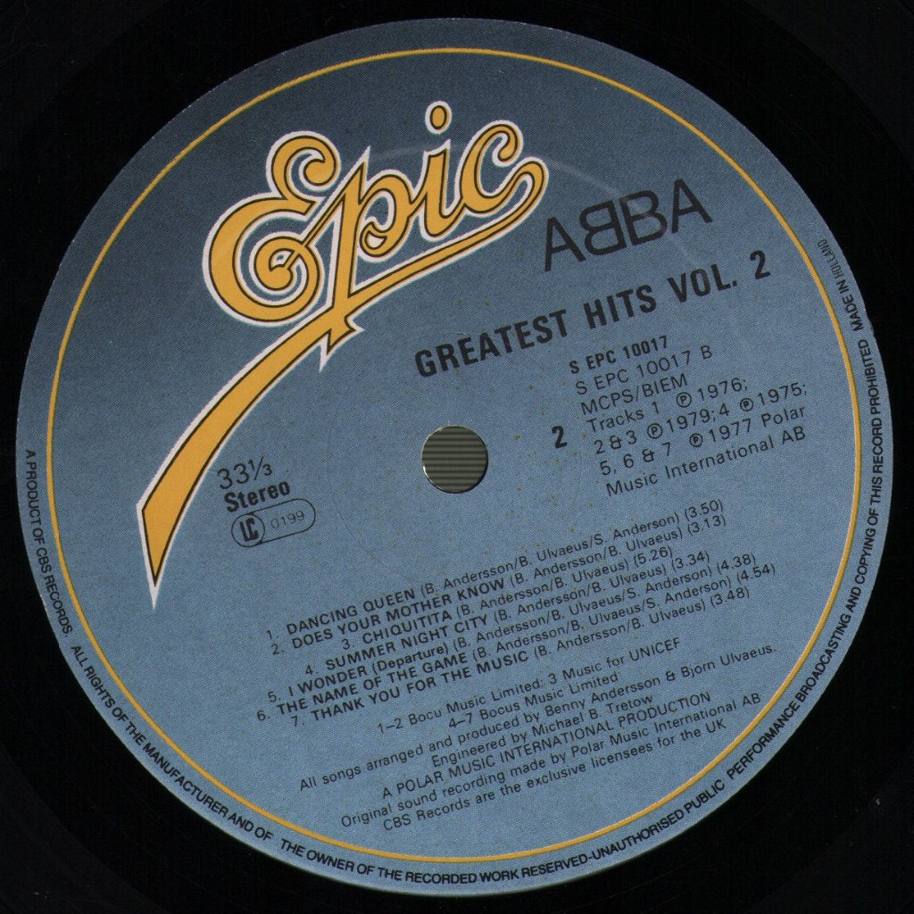 ABBA - Greatest Hits Vol 2 - Lp