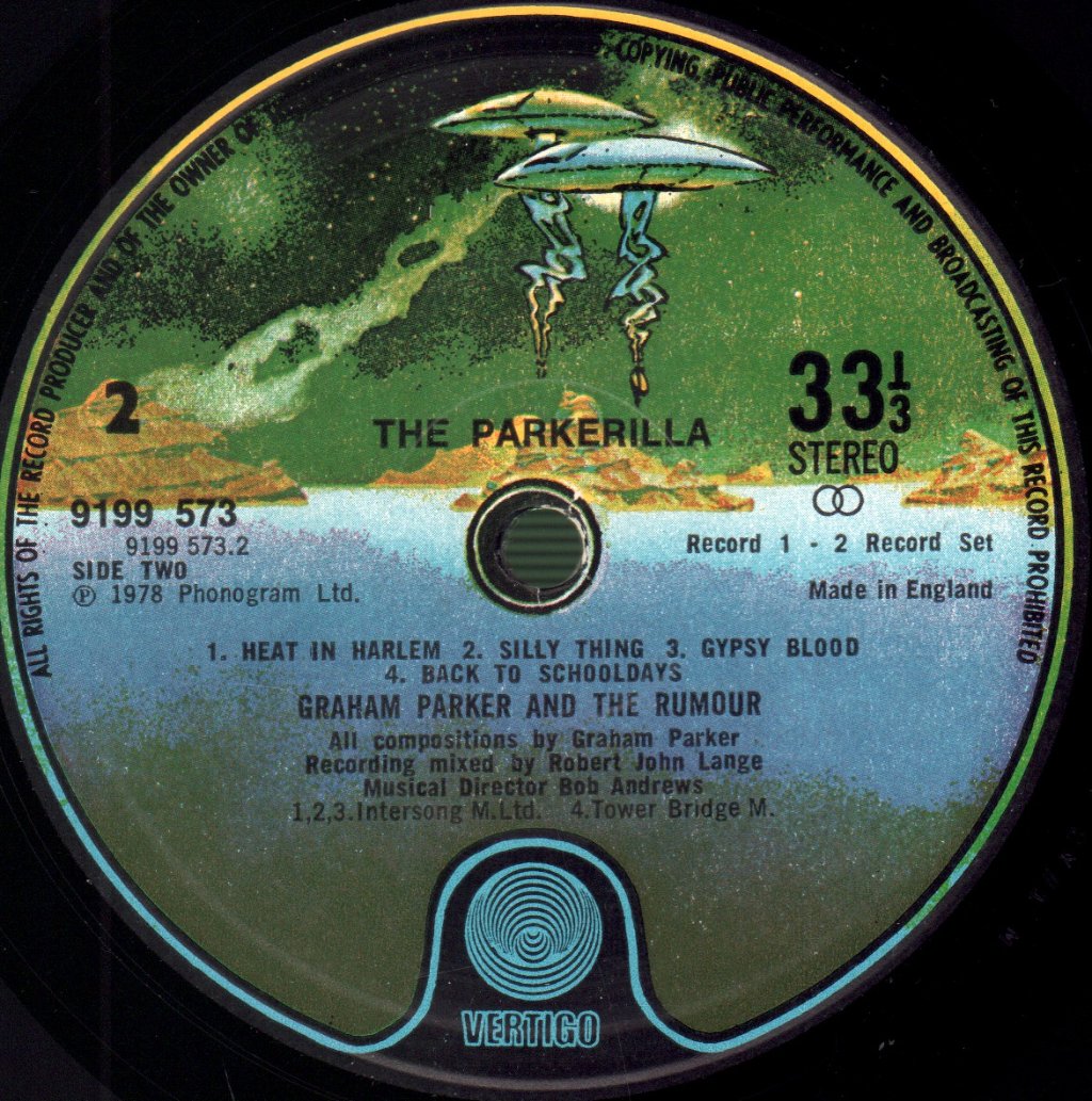Graham Parker And The Rumour - Parkerilla - Double Lp