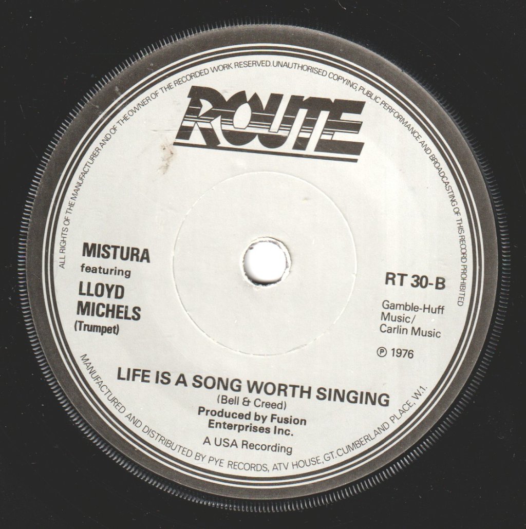 Mistura Featuring Lloyd Michels - Flasher - 7 Inch