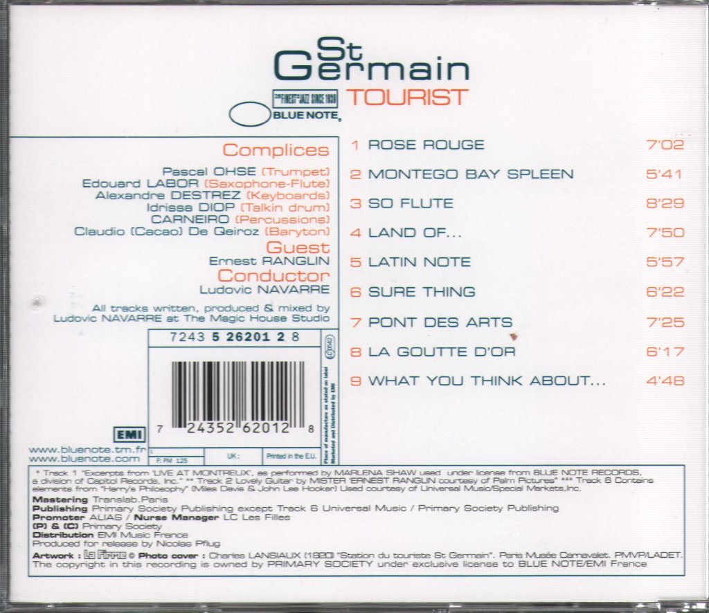 St Germain - Tourist - Cd