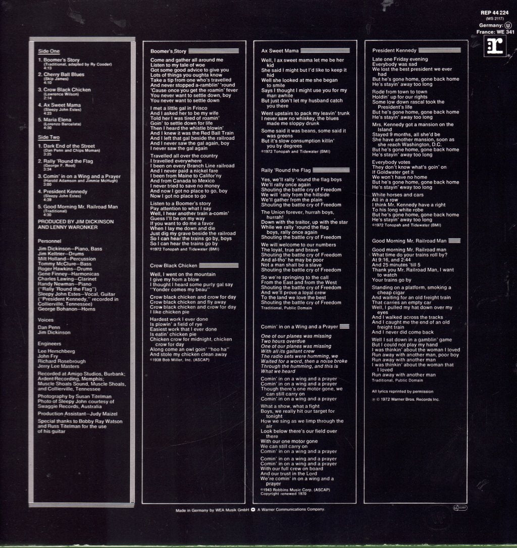 Ry Cooder - Boomer's Story - Lp