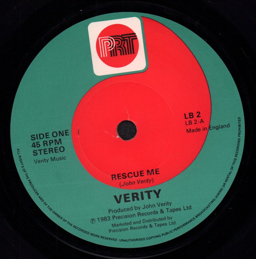 Verity (Rock/Metal Group) - Rescue Me - 7 Inch