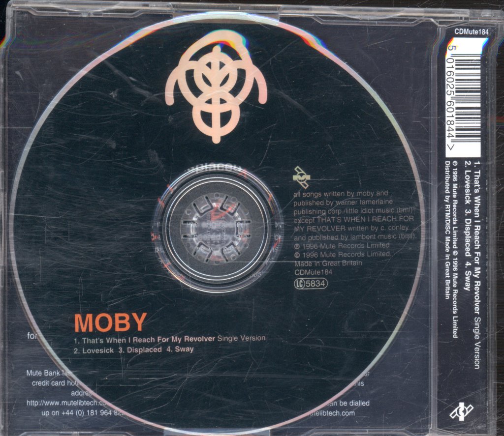 Moby - That's When I Reach For My Revolver - Cd