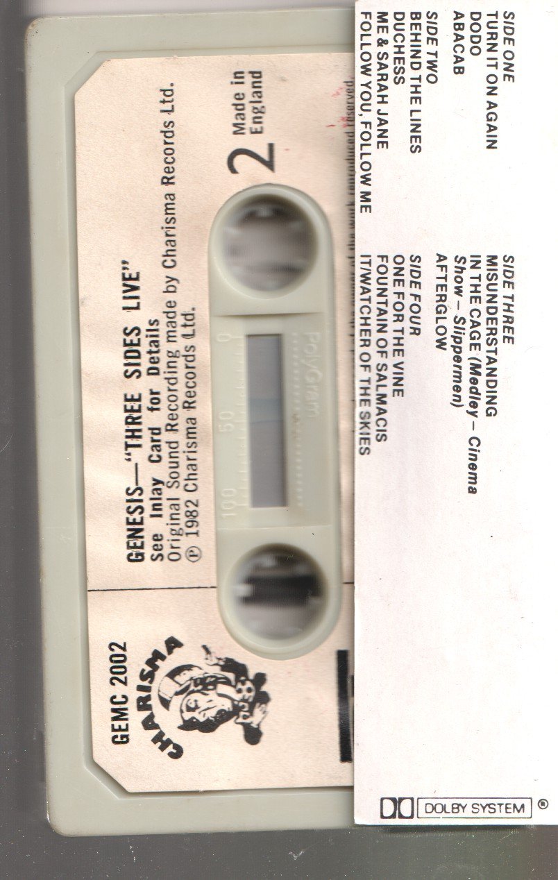 Genesis - Three Sides Live - Cassette