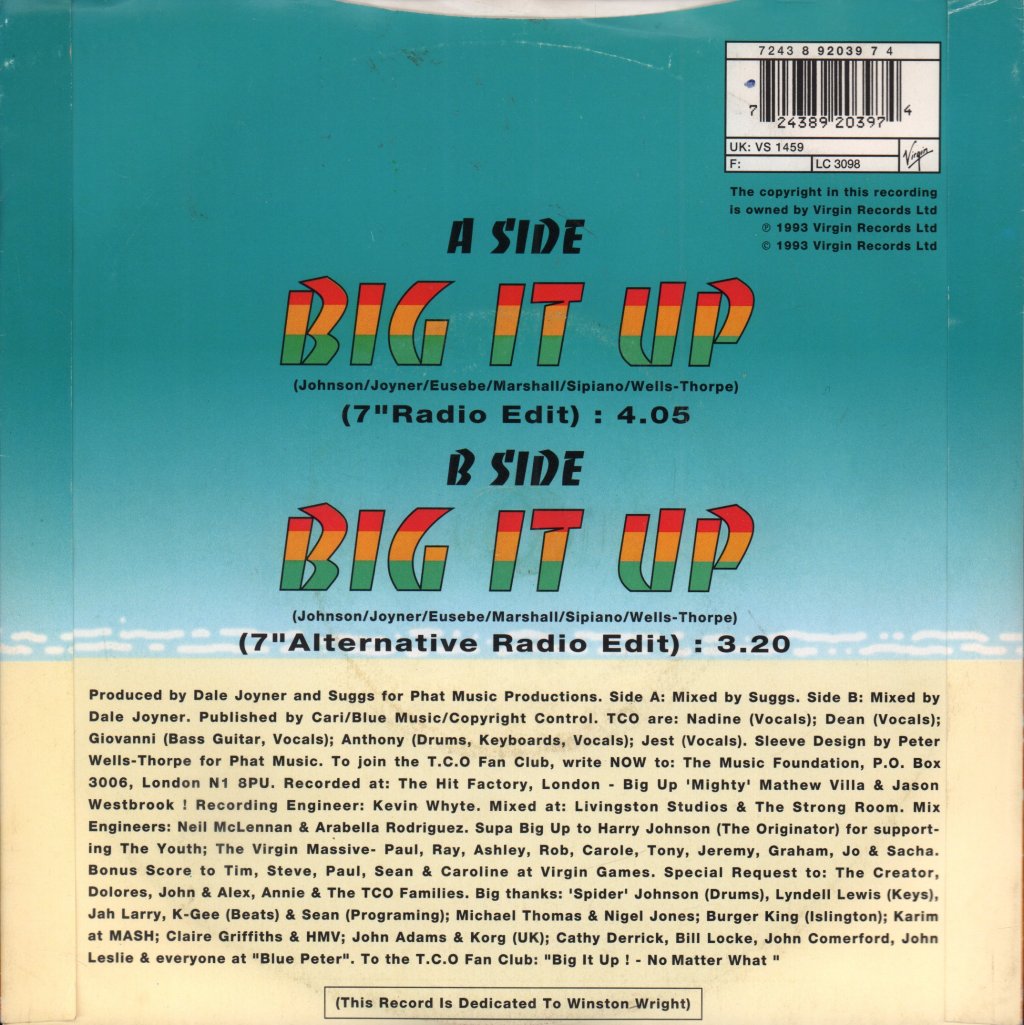Tco - Big It Up - 7 Inch