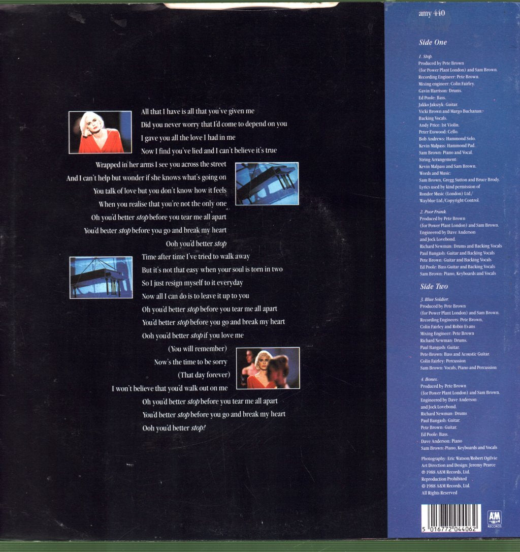 Sam Brown - Stop - 12 Inch
