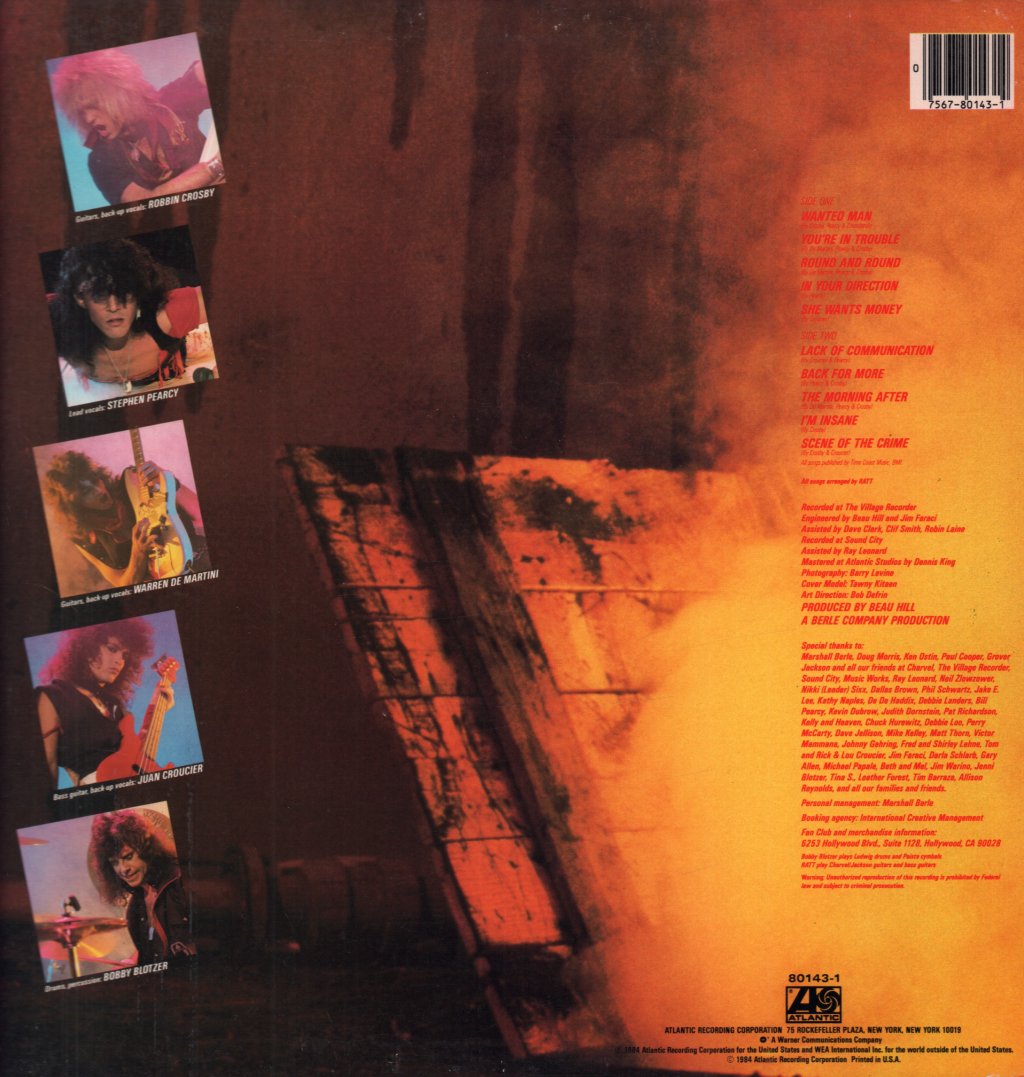 Ratt - Out Of The Cellar - Lp