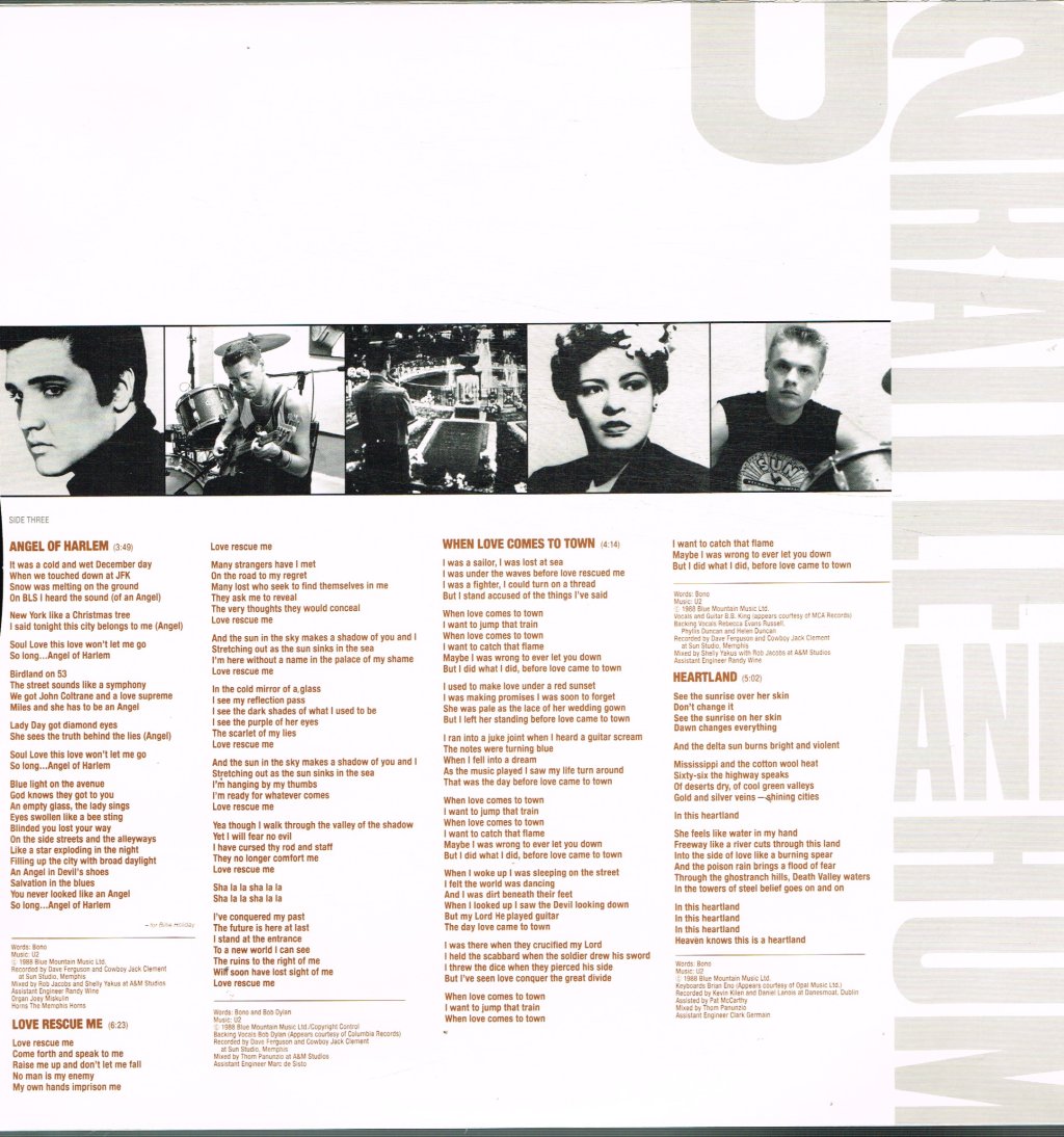 U2 - Rattle And Hum - Double Lp