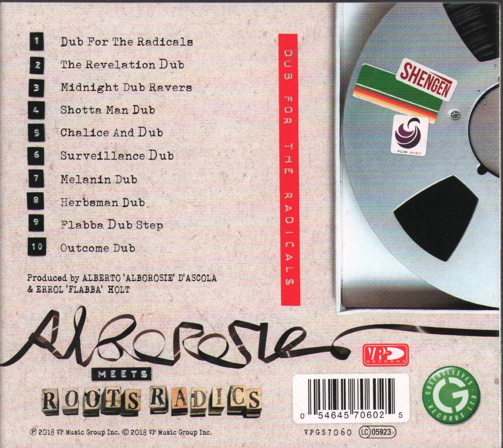 Alborosie Meets Roots Radics - Dub For The Radicals - Cd