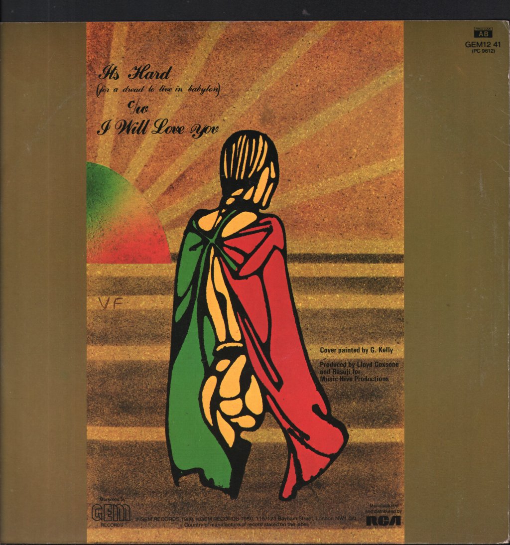 Jimmy Lindsay - It's Hard (For A Dread To Live In Babylon) - 12 Inch