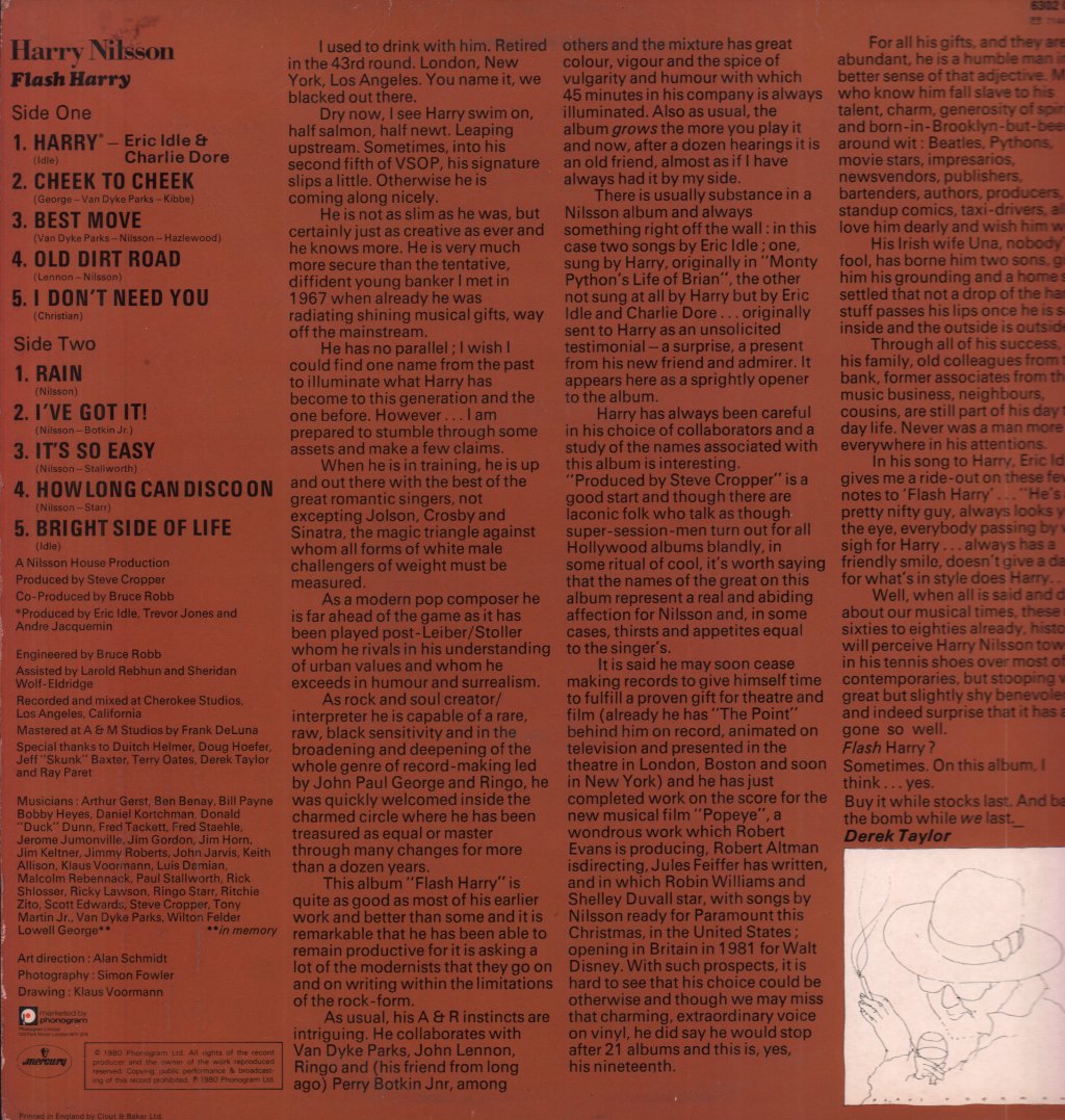 Harry Nilsson - Flash Harry - Lp