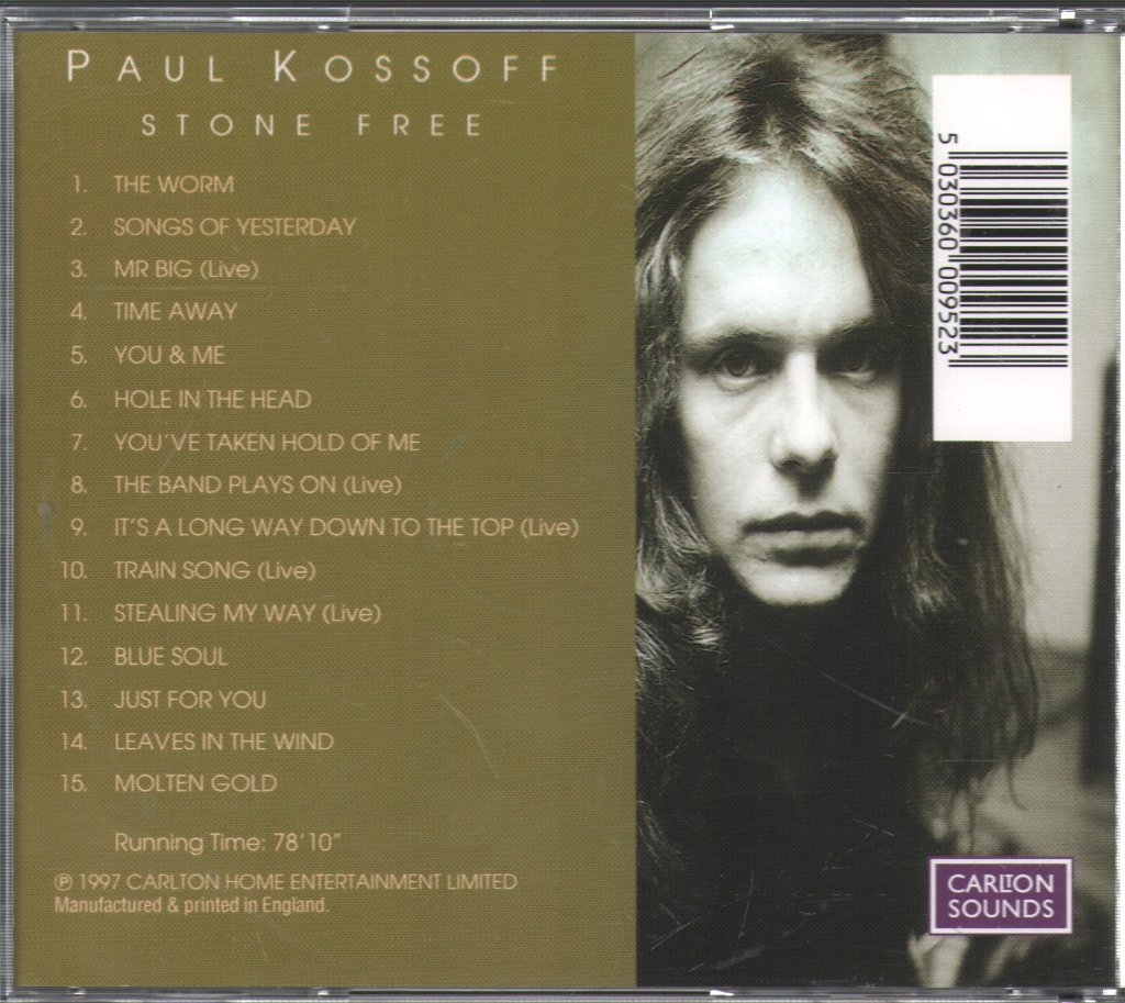 Paul Kossoff - Stone Free - Cd