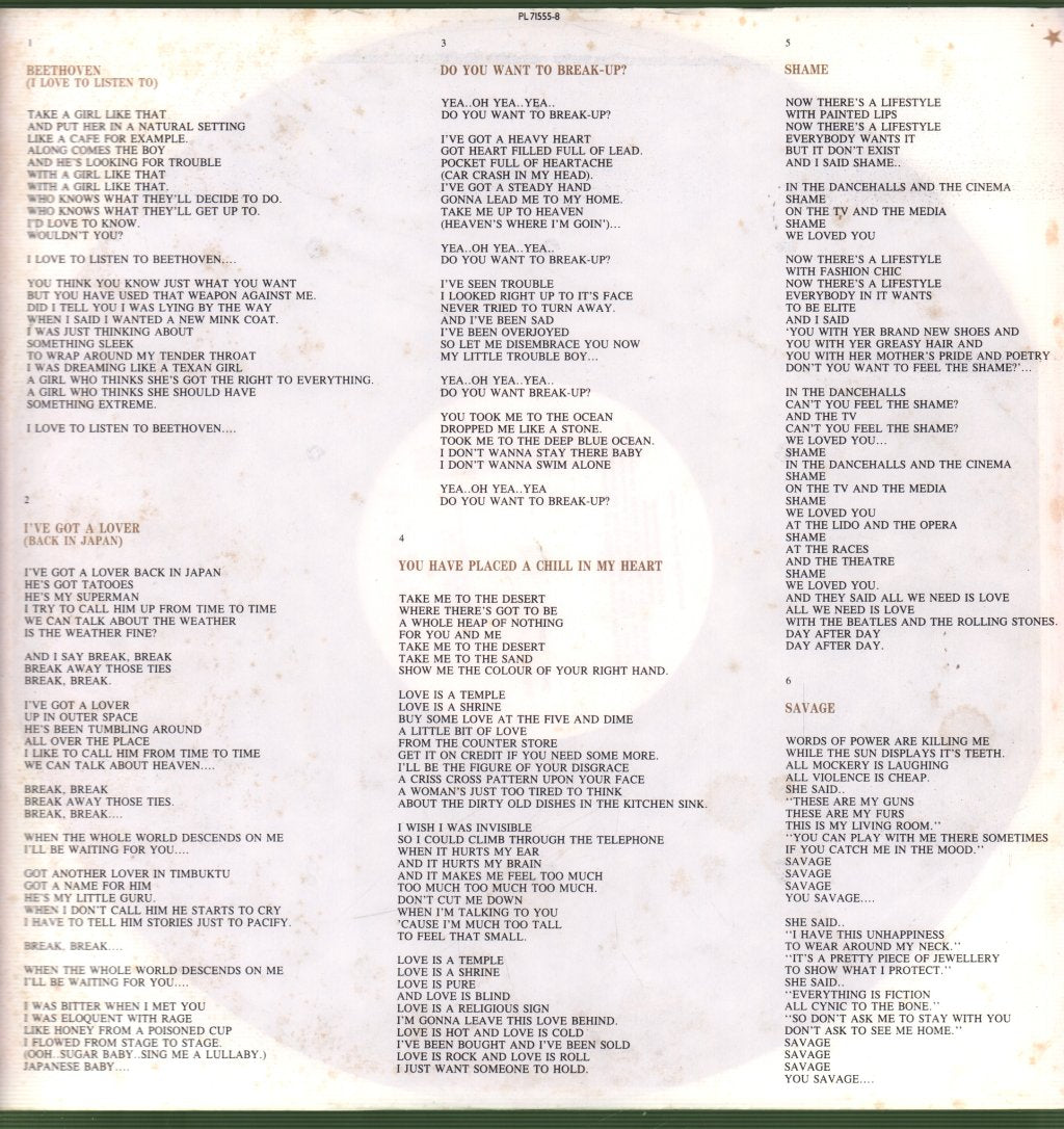 Eurythmics - Savage - Lp