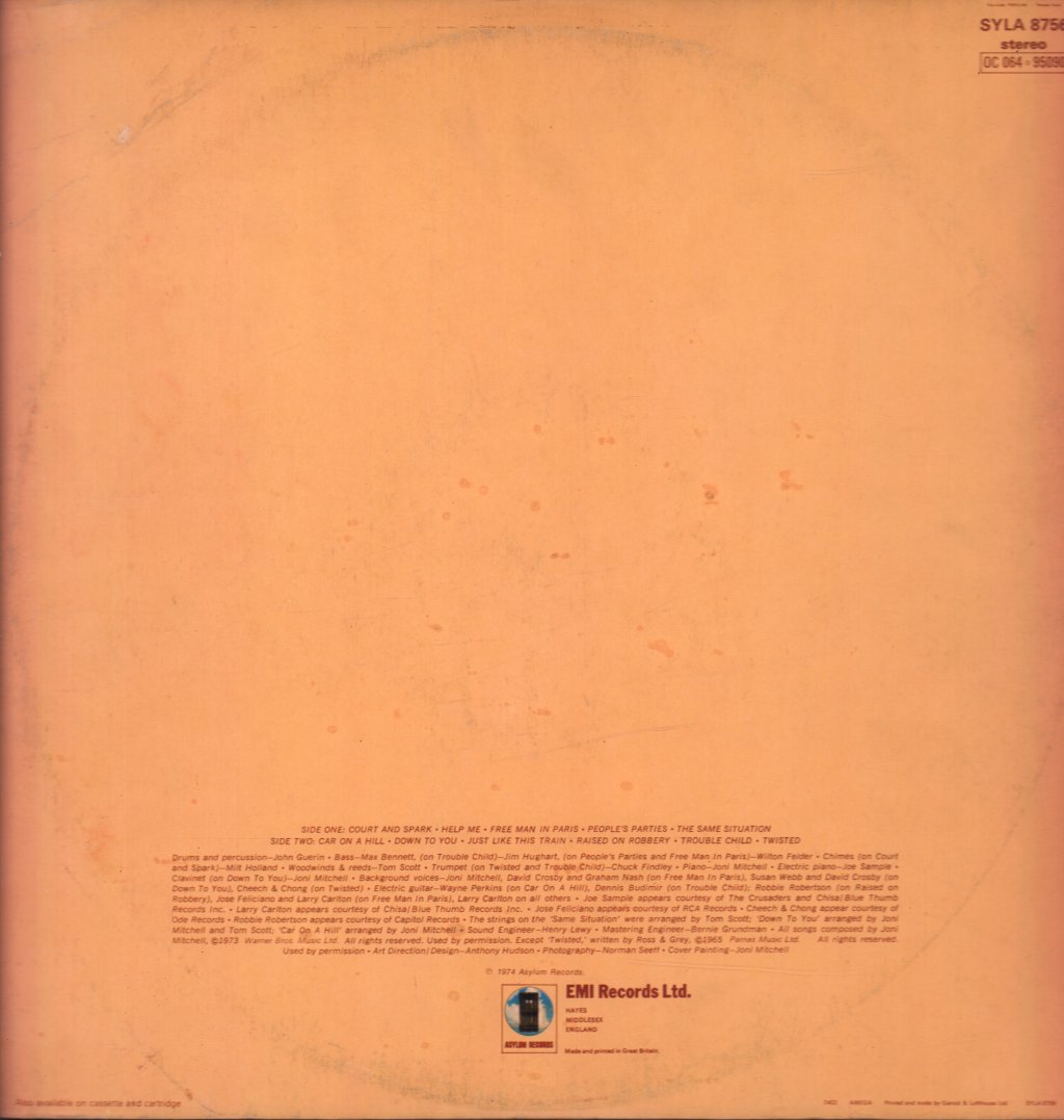 Joni Mitchell - Court And Spark - Lp